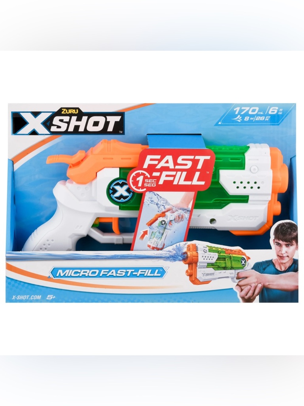 X-Shot Micro Fast-Fill Water Blaster -ZURU
